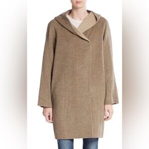 Vince Elegant Wool Tan Coat